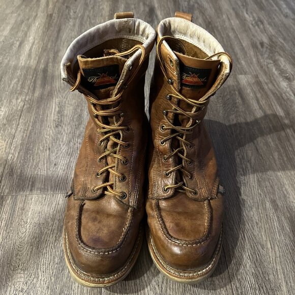 THOROGOOD 814-4201 AMERICAN HERITAGE8″ TOBACCO MOCTOE MEN WORK BOOTS SIZE 12D main image 5